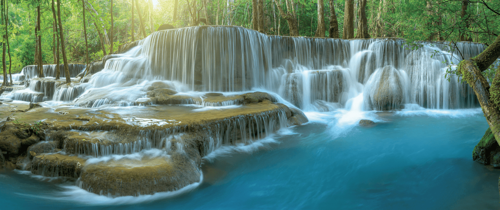 Bild Wasserfall Desinfektion Aus Der Natur